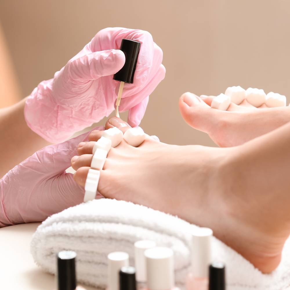 Maniküre mit Gellack